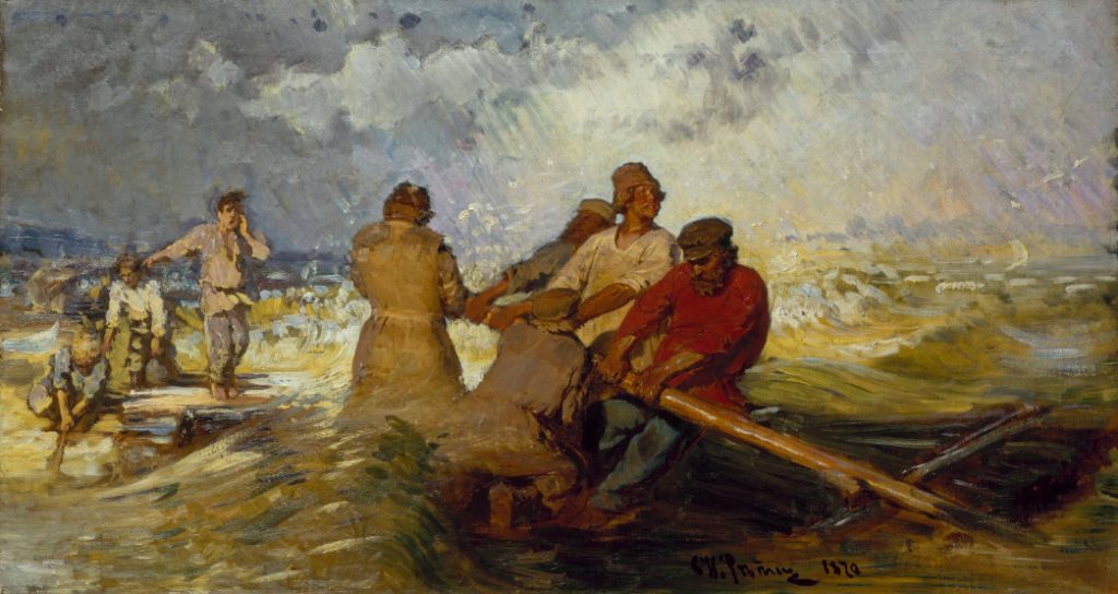 И.Е. Репин «Шторм на Волге», 1870-1891 © ГРМ