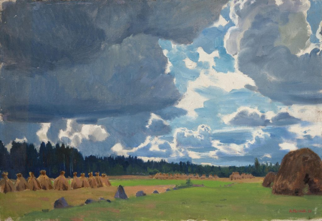 А.А. Рылов «Тучи над полем», 1930 © ГРМ