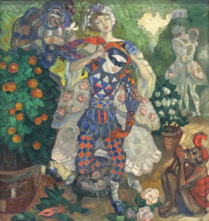 С.Ю. Судейкин «Пантомима», 1914 © Национальный художественный музей Республики Беларусь