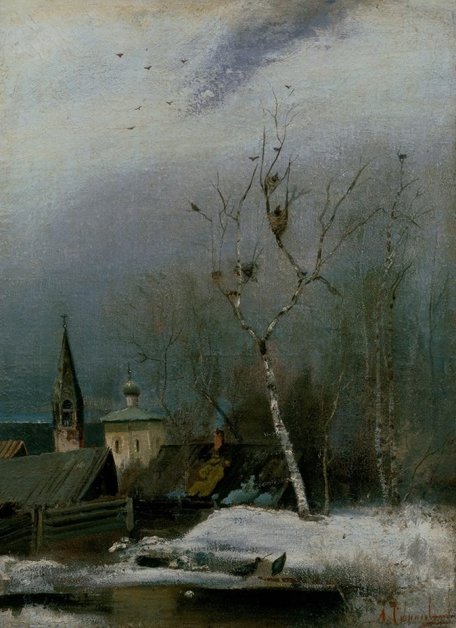 А.К. Саврасов «Ранняя весна», 1880-1890-е © ГРМ