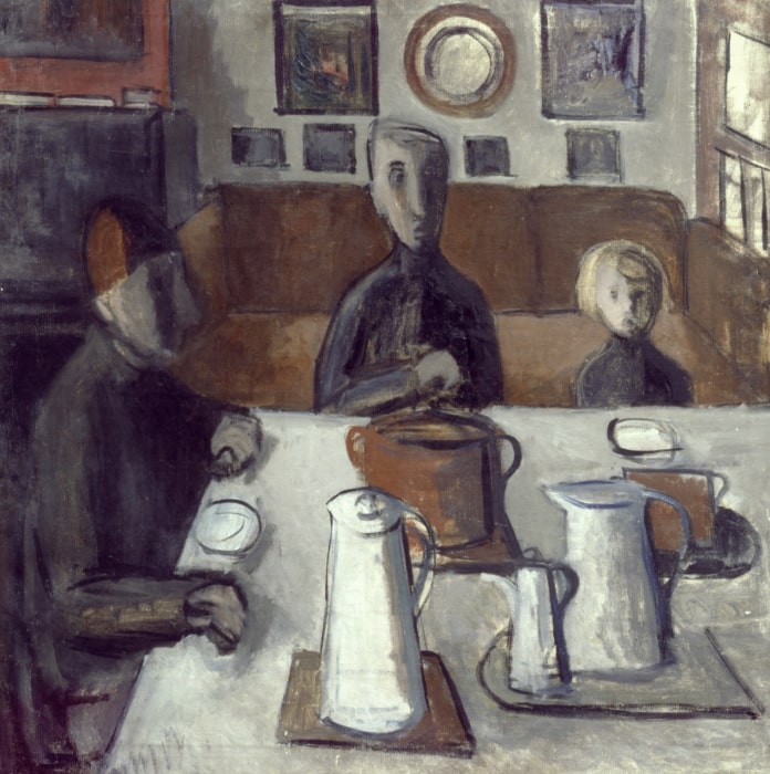 В.Е. Пестель (Бальи) «Семья за столом», 1918-1919 © ГРМ