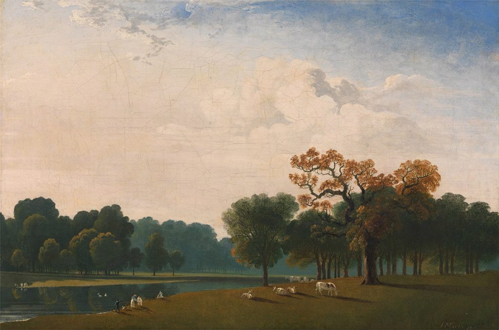 Джон Мартин «Вид на пруд Серпентайн», 1815 © Йельский центр британского искусства, коллекция Пола Меллона