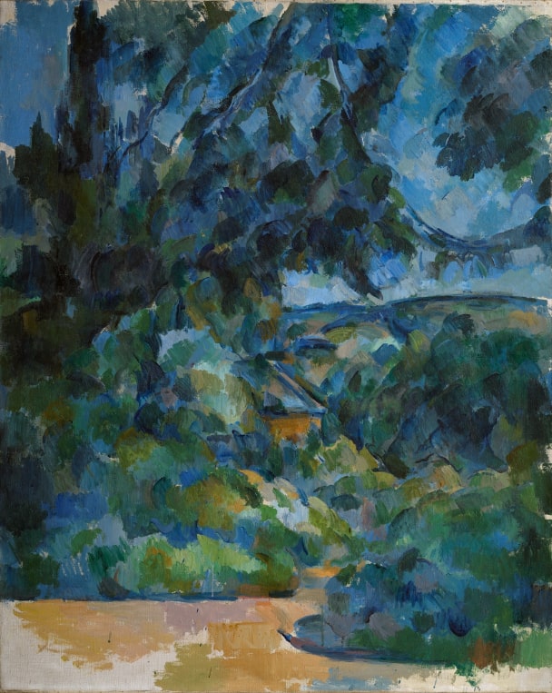 Поль Сезанн «Голубой пейзаж», ок. 1904-1906 © Государственный Эрмитаж