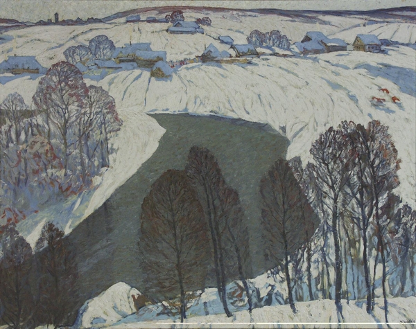 Владимир Белов «Снег выпал», 1972 © ООМИИ им. М. А. Врубеля