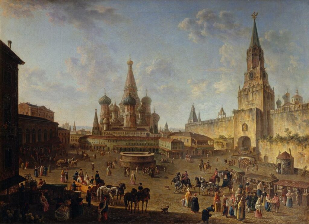 Ф.Я. Алексеев «Красная площадь в Москве», 1801 © ГТГ