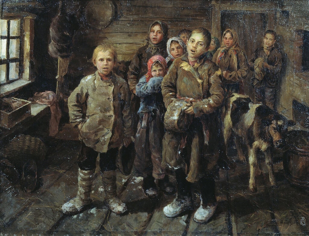В.Ф. Сычков «Христославы», 1935 © Мордовский музей изобразительных искусств