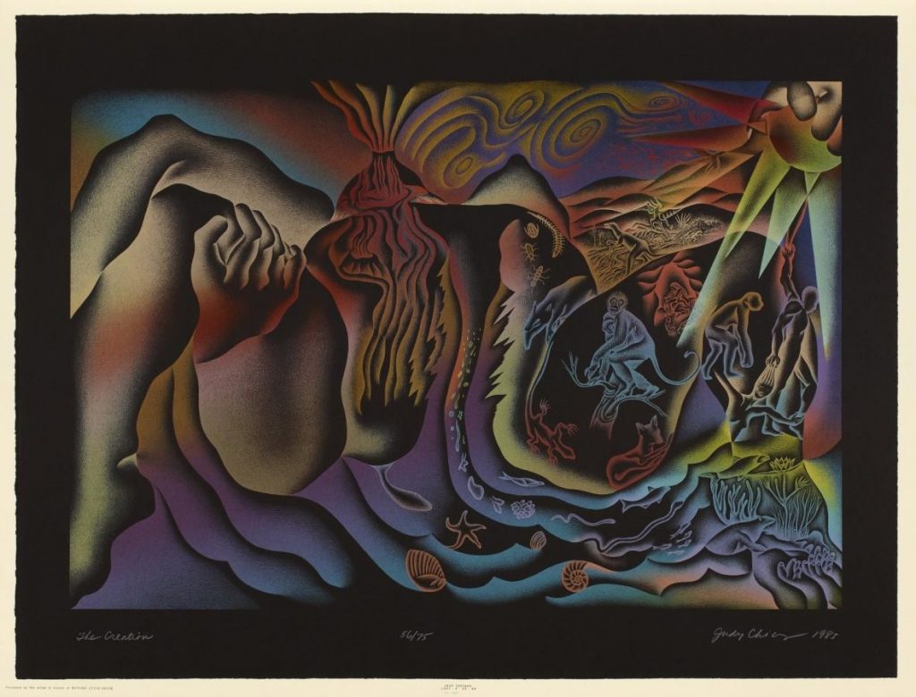 Джуди Чикаго «The Creation», part of the «Birth Project», 1985 © The British Museum