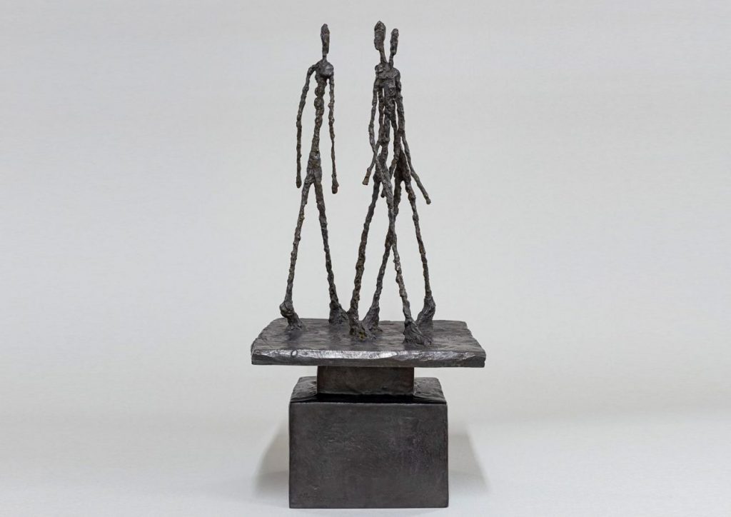 Alberto Giacometti «Three Walking Men (Small Square)», 1948 © Fondation Giacometti / Succession Alberto Giacometti / ADAGP, Paris, 2023