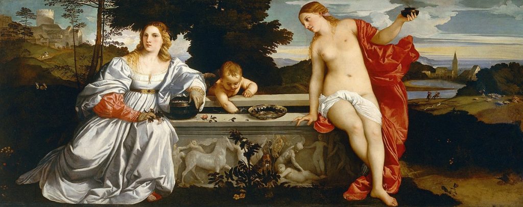 Тициан «Любовь Небесная и Любовь Земная», 1514 © Галерея Боргезе, Рим