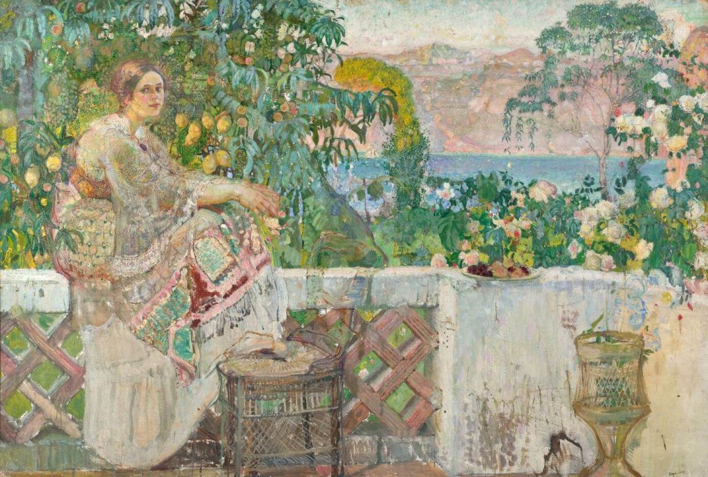 А.И. Савинов «На балконе», 1909 © ГТГ