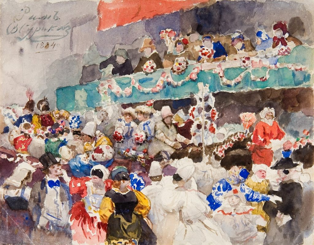  В.И. Суриков «Римский карнавал», 1884 © Третьяковская галерея 