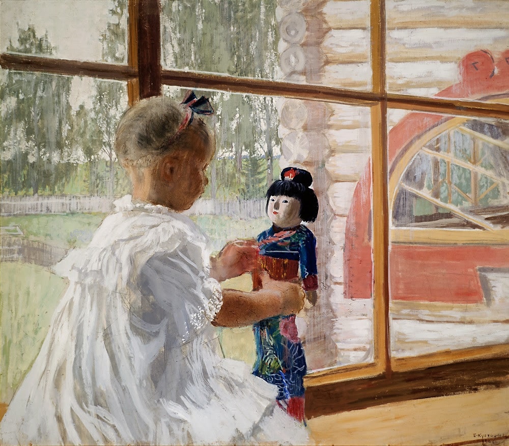 Б.М. Кустодиев «Японская кукла», 1908 © ГТГ
