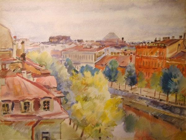 Н.А. Тырса «Мойка. Крыши», 1932 © ГРМ