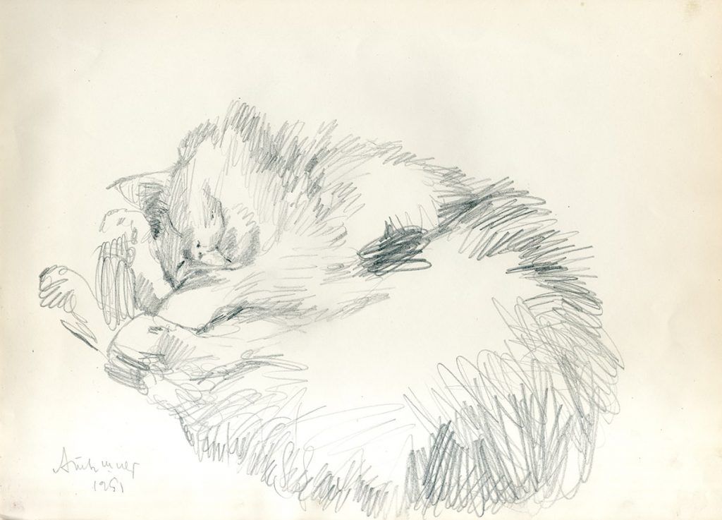 А.Г. Тышлер (1898-1980) «Спящий котик», 1951 © Maksimova&Bykov Consulting