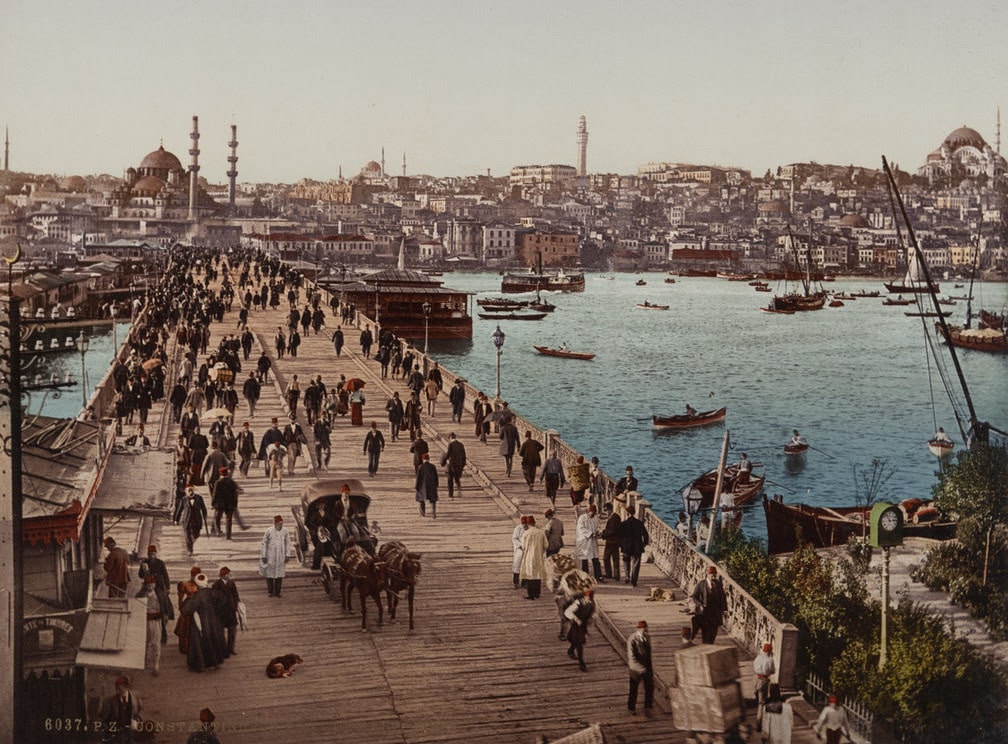 Неизвестный автор «Галатский мост. Османская империя, Константинополь», 1890-е © РОСФОТО