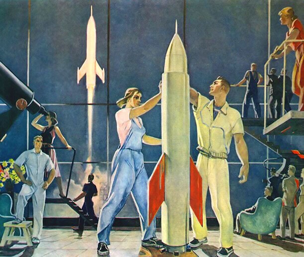 Александр Дейнека «Покорители космоса», 1961 © Луганский художественный музей
