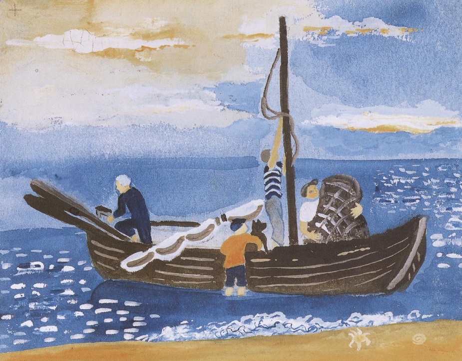 Вера Ермолаева, иллюстрация к книге А. Введенского и В. Ермолаевой «Рыбаки», 1929 © ГРМ