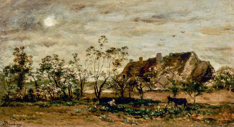 Шарль Франсуа Добиньи «Вечер в Онфлёре», 1860-е 