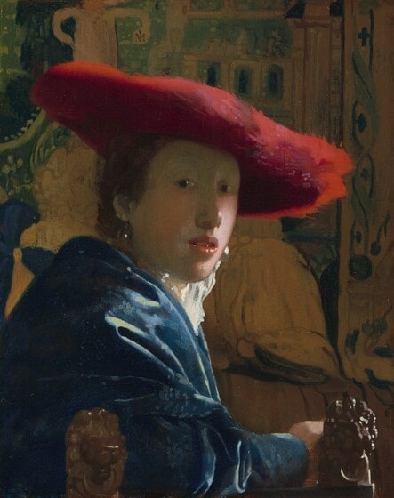 Ян Вермеер «Женщина в красной шляпе», около 1669. Andrew W. Mellon Collection, 1937 © National Gallery of Art
